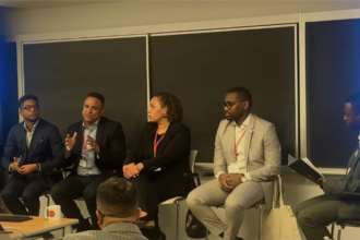 Featured panelists (from left to right): Stanley Desgrottes, Joseph Clement, Vanessa Allen, and Ange Beremwoudougou